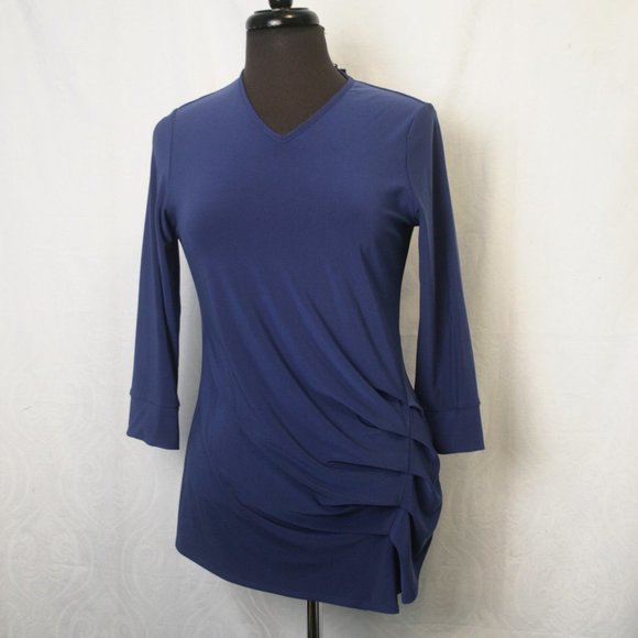 Lisette Stretch Top with Hip Detail - Picture 1 of 4